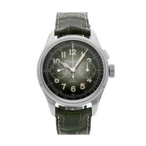 Montblanc 1858 Green Monopusher Chrono Watch 117834