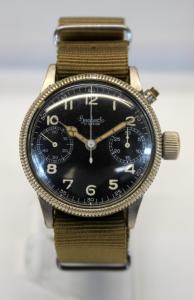 German WWII HANHART Monopusher Chronograph Watch 39mm