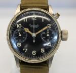 German WWII HANHART Monopusher Chronograph Watch 39mm