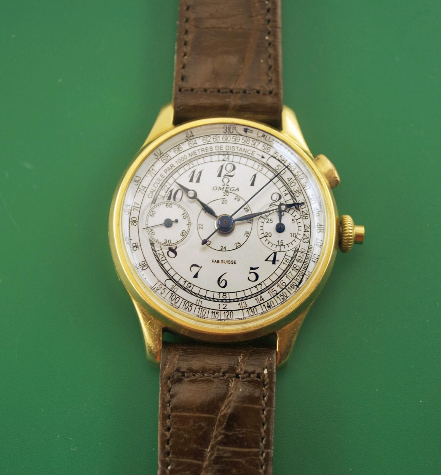1939 Omega Cal.33.3 Monopusher Flyback Chronograph