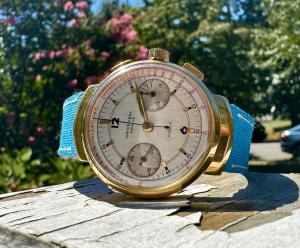 Universal Geneve Monopusher Chronograph 18K Gold 1930s