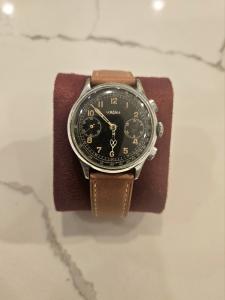 1940s Vintage LEMANIA Monopusher Chronograph Watch