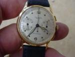 Universal Geneve 14K Gold Chronograph Monopusher Watch