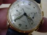 Universal Geneve 14K Gold Chronograph Monopusher Watch