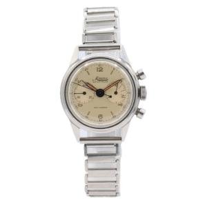 Vintage 32mm Minerva Men's Monopusher Chronograph Watch