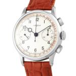 Lemania Vintage Silver Dial Chronograph Watch