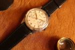 1950s Vintage Lemania 1270 Monopusher Chronograph Watch