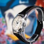 Minerva 1940s Vintage Chronograph Monopusher Watch