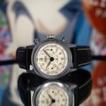 Minerva 1940s Vintage Chronograph Monopusher Watch
