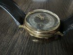 34mm Vintage Gold Monopusher Watch - Hunter Case