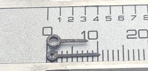 Vintage Blue Steel Lemania CH 27 Chronograph