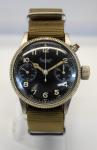 German WWII HANHART MONOPUSHER Chronograph Watch 39mm