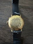 34mm Vintage Gold Monopusher Watch - Hunter Case