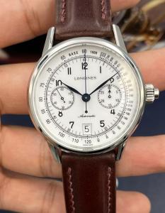 Longines Heritage Monopusher Chronograph Watch L2.800.4.23.2