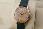 Lemania 105 Vintage Monopusher Chronograph Watch
