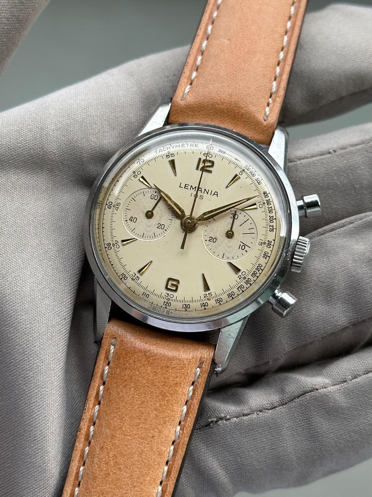 Lemania 105 Chronograph Caliber 1277 34.5mm