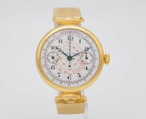Universal Genève Gold Plated Monopusher Chronograph Watch