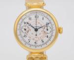 Universal Genève Gold Plated Monopusher Chronograph Watch