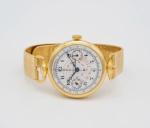 Universal Genève Gold Plated Monopusher Chronograph Watch