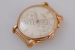 Minerva 18k Rose Gold Oversized Chronograph Watch
