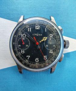 Vintage Lemania Men's Monopusher Chronograph Watch
