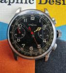 Vintage Lemania Men's Monopusher Chronograph Watch