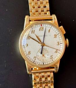 Vintage Longines Monopusher Flyback Chronograph Watch