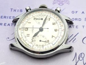 Lemania 15 TL Chronograph Monopusher, 38.58mm Case