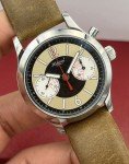 Habring 2 Beige Panda Monopusher Chronograph Watch