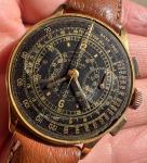 1940s Universal Geneve 18k Gold Monopusher Chronograph