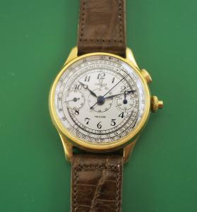 1939 Omega Cal. 33.3 Monopusher Chronograph 18k Gold