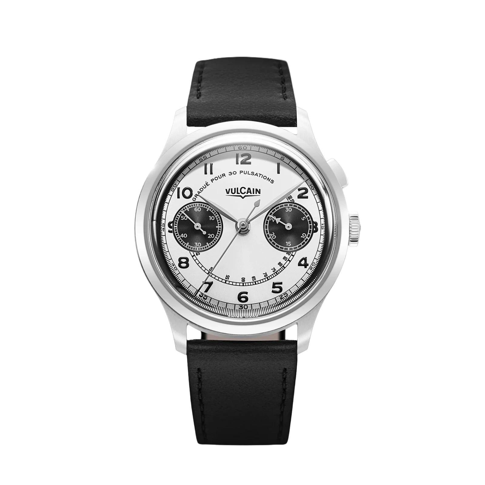 Vulcain Heritage Panda 39mm Monopusher Chronograph