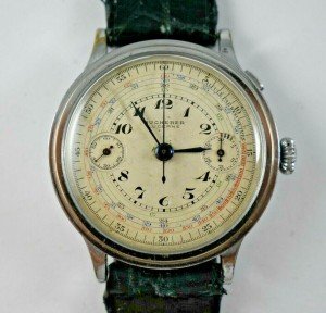Bucherer Lucerne 40mm Monopusher Chronograph Watch