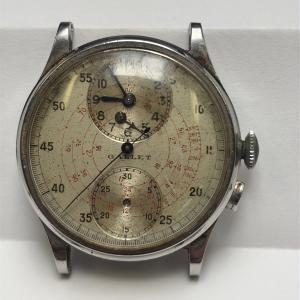 Gallet Vintage Monopusher Chronograph Watch Venus 140