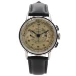 Lemania 3854 Military Men's Chronograph Watch