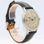 Lemania 3854 Military Men's Chronograph Watch