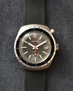 Unique Vintage Monopusher Chronograph Watch