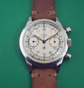 1943 Spillman Case Universal Geneve Compure 30 Chronograph