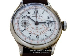 Vintage Swiss Monopusher Chronograph Pilots Watch