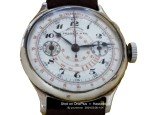 Vintage Swiss Monopusher Chronograph Pilots Watch