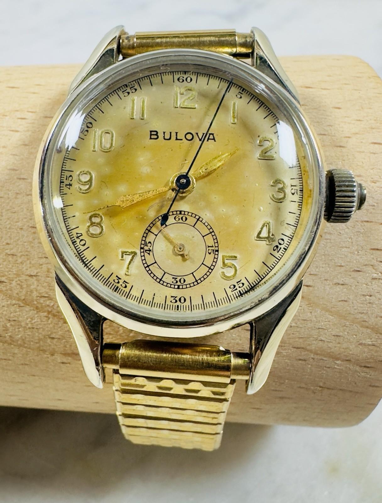 Bulova Men's Monopusher Chronograph 14K RGP Watch