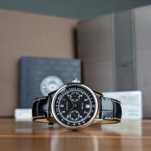 Longines Heritage Monopusher Black Dial Chronograph