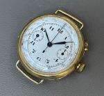 18k Gold WW1 Monopusher Chronograph with Porcelain Dial