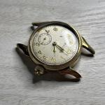 RUNS MISSING CHRONO PARTS 1940s Bulova Monopusher Chronograph 10k RGP Watch 10AH