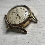 RUNS MISSING CHRONO PARTS 1940s Bulova Monopusher Chronograph 10k RGP Watch 10AH