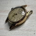 RUNS MISSING CHRONO PARTS 1940s Bulova Monopusher Chronograph 10k RGP Watch 10AH
