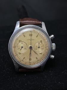 Lemania Vintage Monopusher Chronograph Watch #4294
