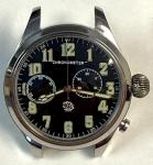 Vintage Russian Jumbo Chronograph Monopusher Wristwatch