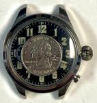 Vintage Russian Jumbo Chronograph Monopusher Wristwatch