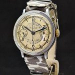 Rare Vintage Lowenthal Mono Pusher Chronograph Watch